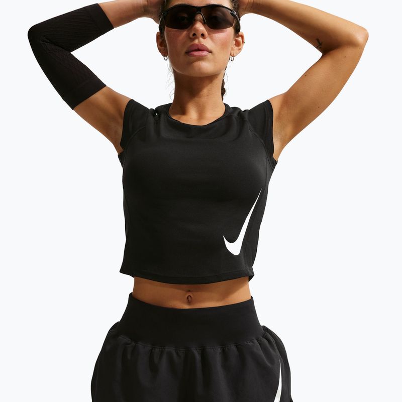 Moteriški bėgimo šortai Nike Tempo Swoosh Dri-Fit Mid-Rise Brief-Lined black/white 5