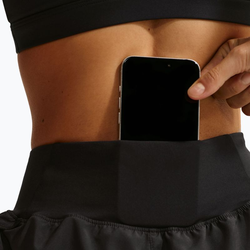 Moteriški bėgimo šortai Nike Tempo Swoosh Dri-Fit Mid-Rise Brief-Lined black/white 7