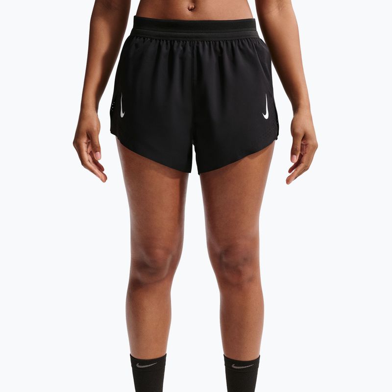 Moteriški bėgimo šortai Nike AeroSwift ADV Brief-Lined 3" black/white/white 4