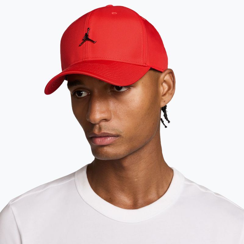Kepurė su snapeliu Jordan Rise Structured Metal Jumpman chile red/r511 5
