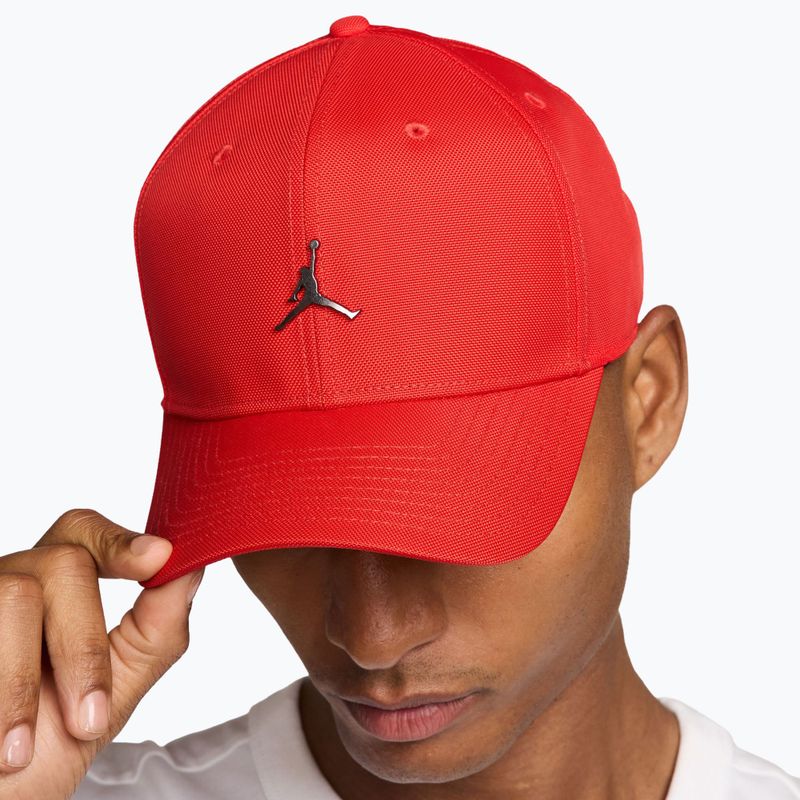 Kepurė su snapeliu Jordan Rise Structured Metal Jumpman chile red/r511 8