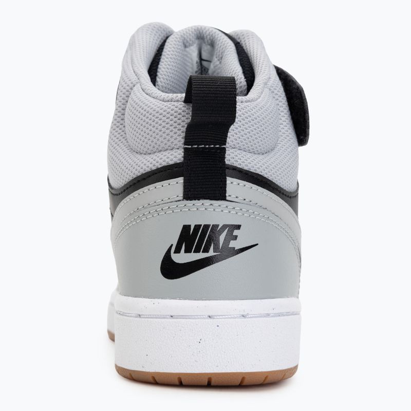 Batai Nike Court Borough Mid 2 black/white/gum med brown/light smoke grey 6