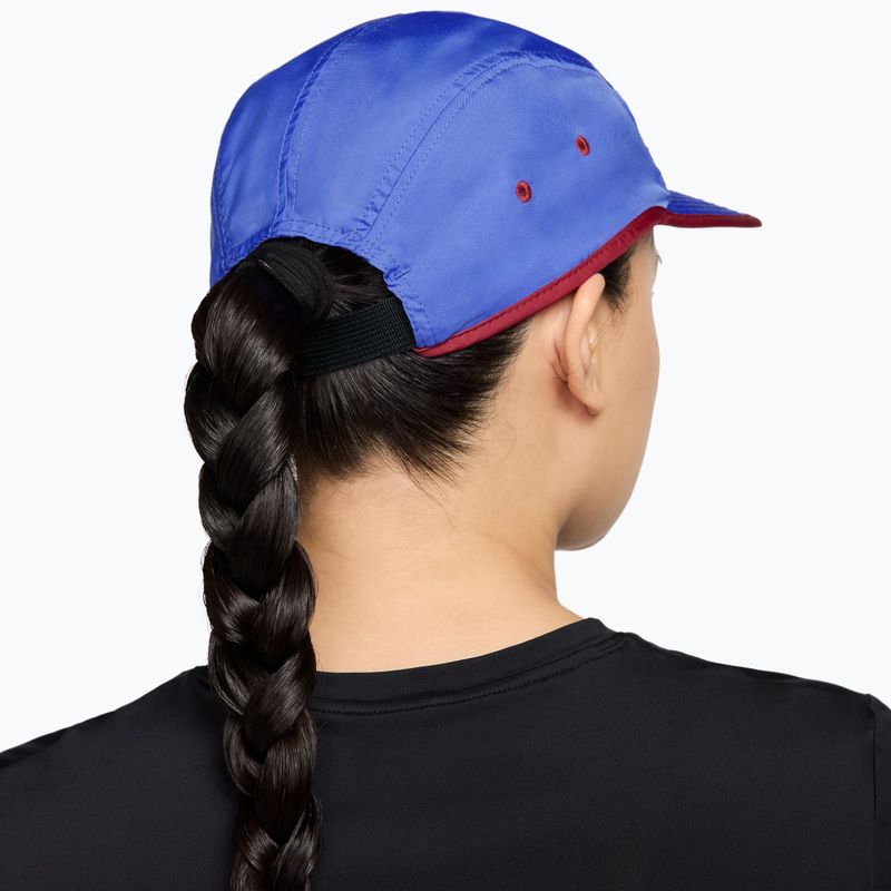 Kepurė su snapeliu Nike Dri-Fit Fly sapphire/team crimson/hydrogen blue 2