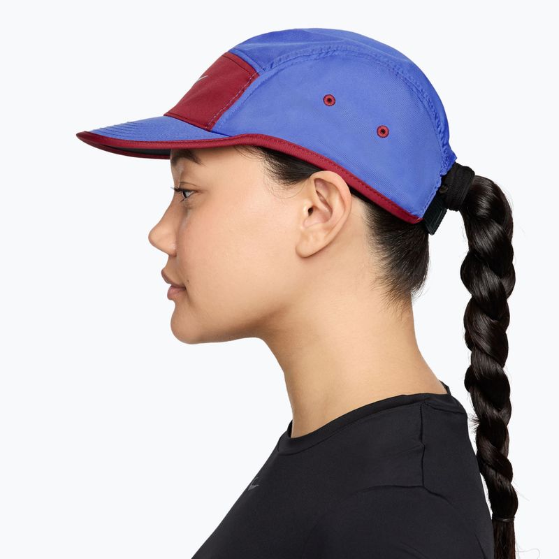 Kepurė su snapeliu Nike Dri-Fit Fly sapphire/team crimson/hydrogen blue 3
