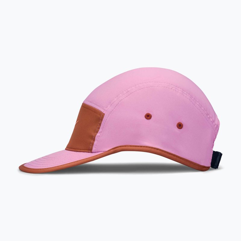 Kepurė su snapeliu Nike Dri-Fit Fly light magenta/dusty peach/orange frost