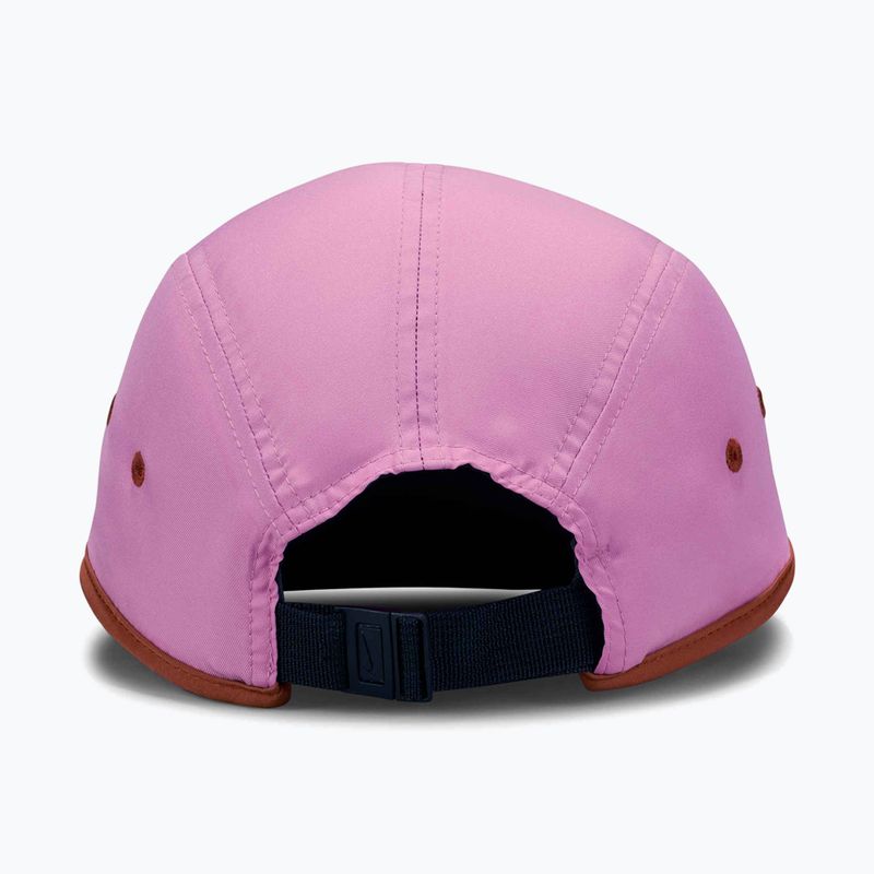 Kepurė su snapeliu Nike Dri-Fit Fly light magenta/dusty peach/orange frost 2