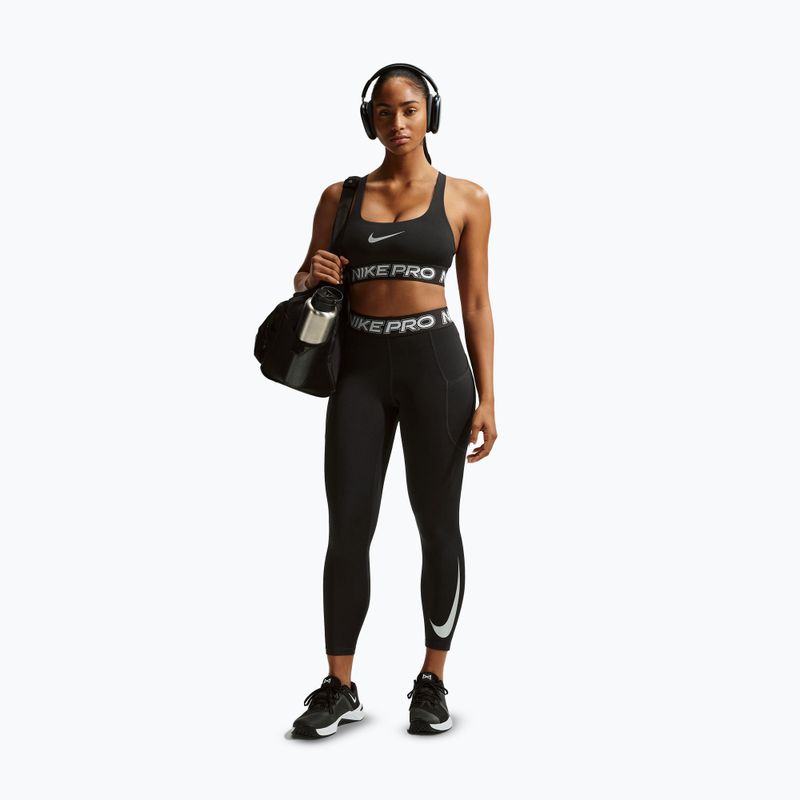 Moteriškos tamprės Nike Pro Mid-Rise 7/8 black/white/white 2