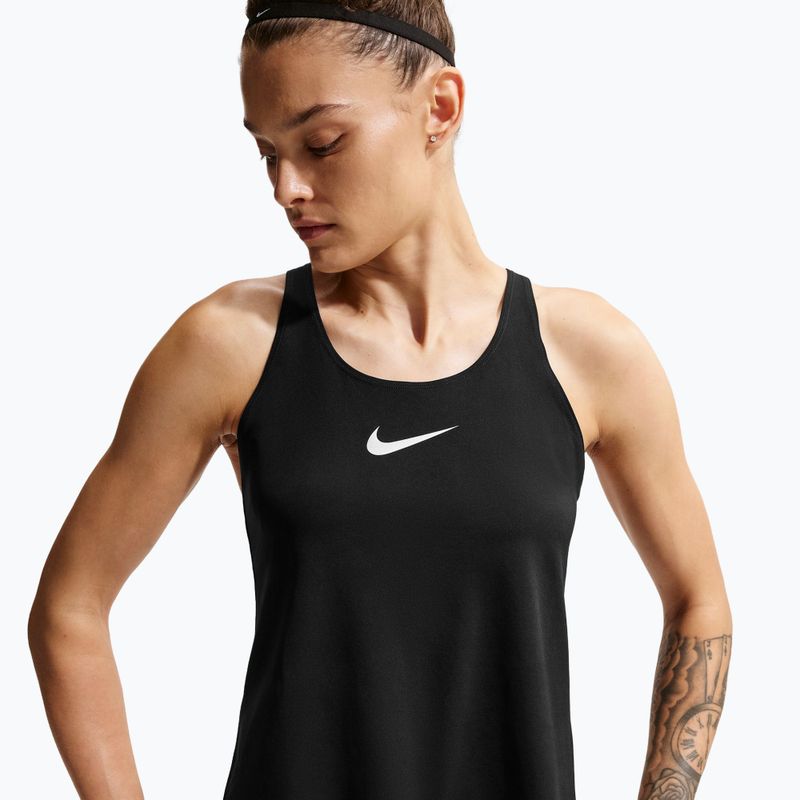 Moteriški treniruočių marškinėliai Nike Pro Dri-Fit TT black/white/metallic silver 4