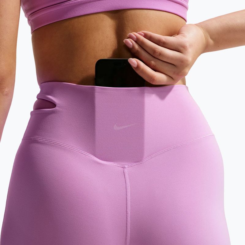 Moteriškos treniruočių kelnės Nike Zenvy High-Waisted Flared light magenta/white 7