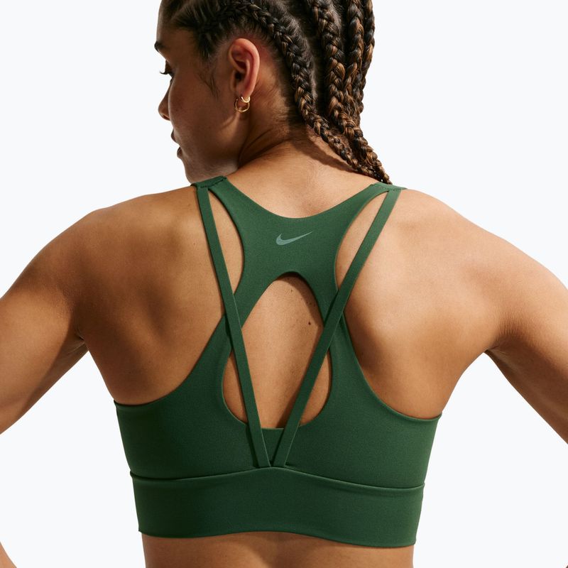 Treniruočių liemenėlė Nike Zenvy Light Support Longline fir/white 5