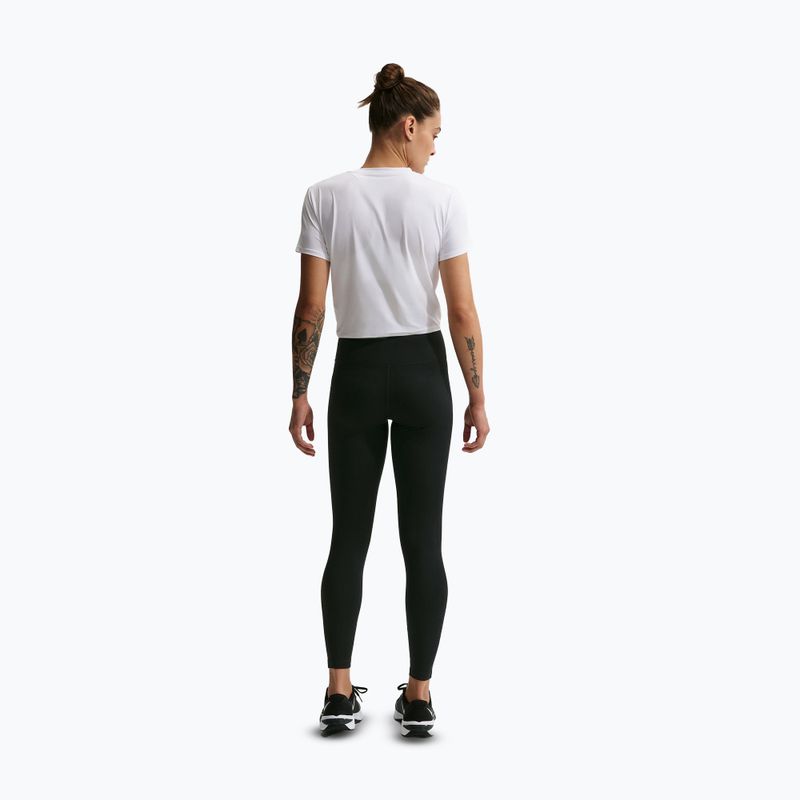 Moteriškos tamprės Nike One Seamless Front High-Waisted black/white 3