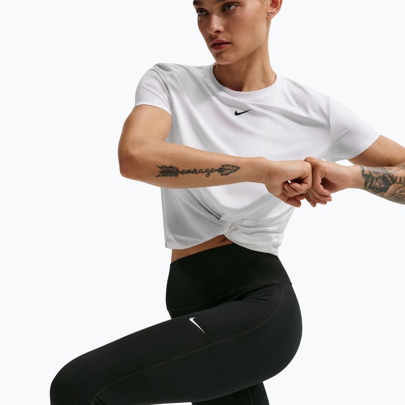 Moteriškos tamprės Nike One Seamless Front High-Waisted black/white 6