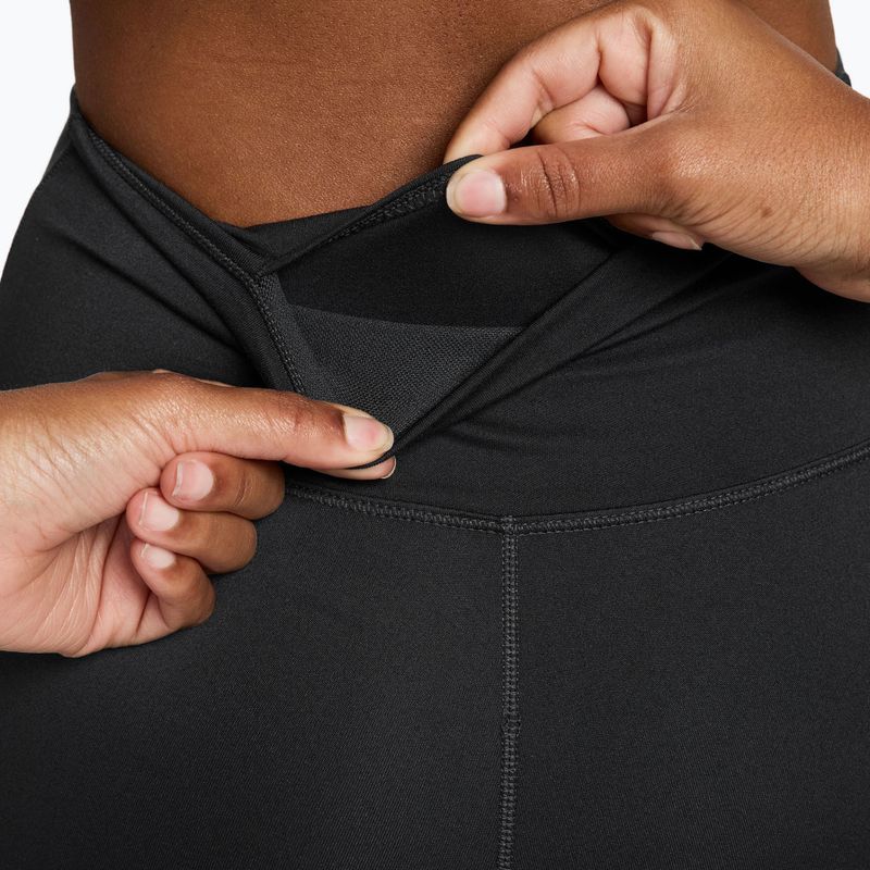 Moteriškos tamprės Nike One Seamless Front High-Waisted black/white 8