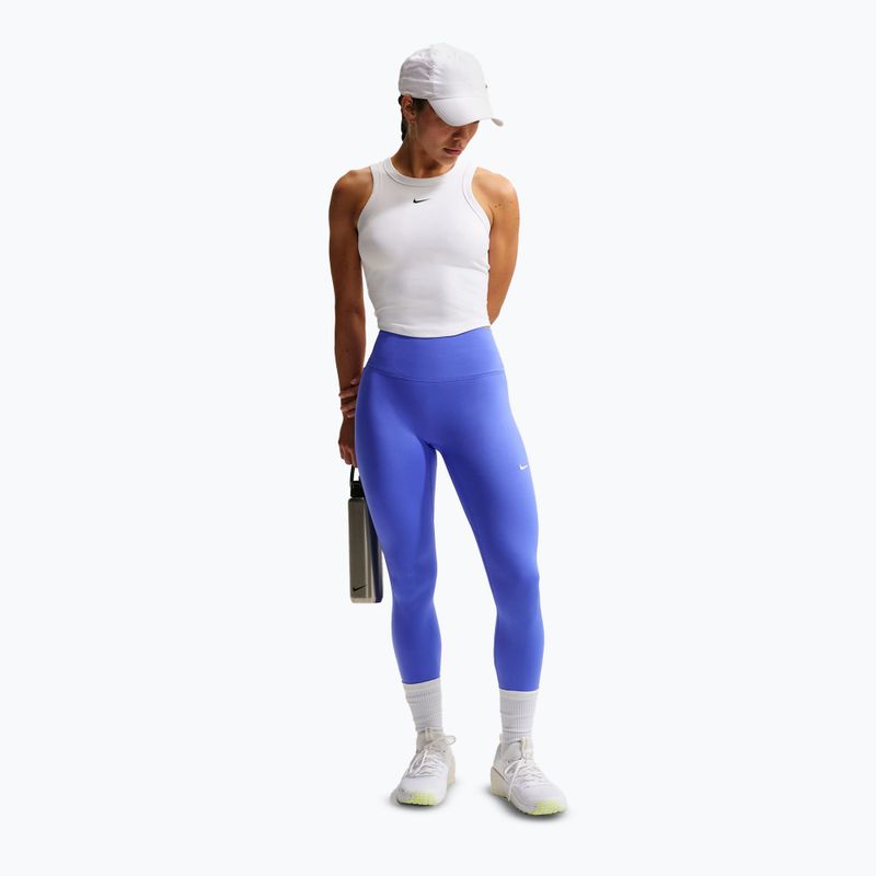 Moteriškos tamprės Nike One Seamless Front High-Waisted sapphire/white 2