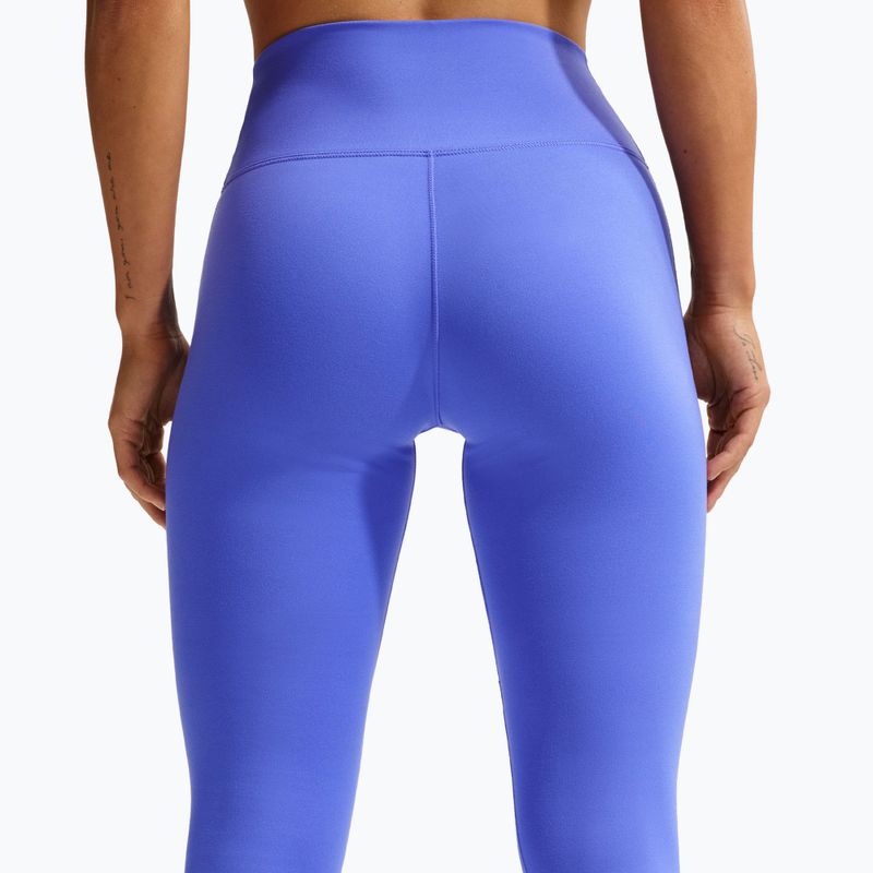 Moteriškos tamprės Nike One Seamless Front High-Waisted sapphire/white 5