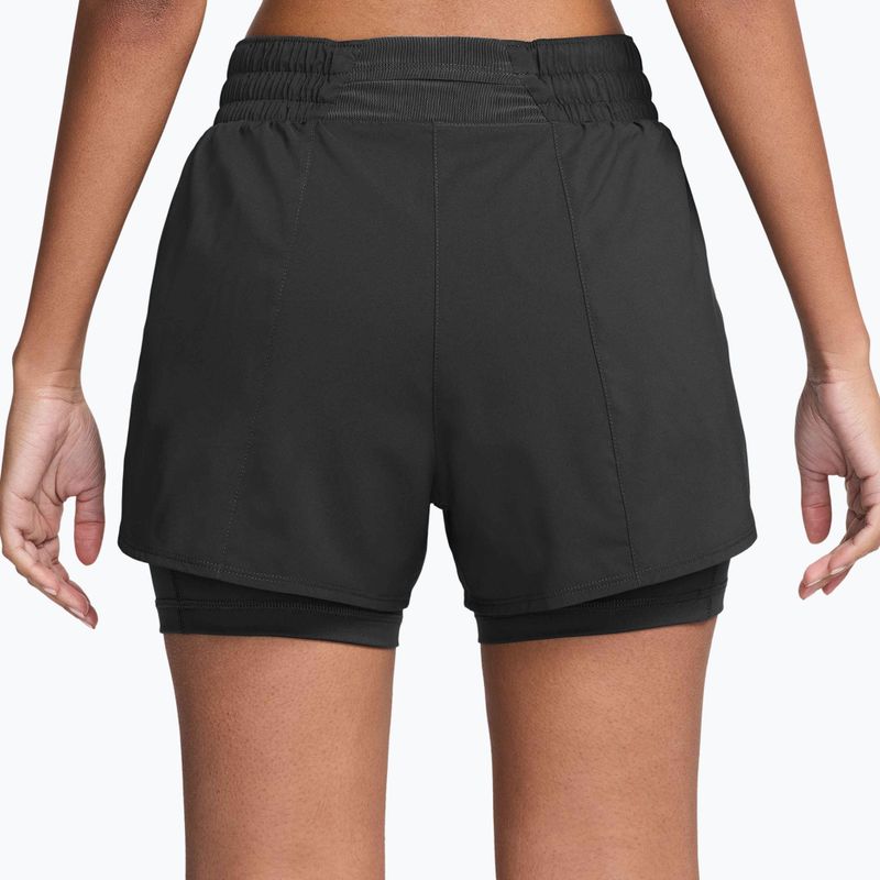 Moteriški šortai Nike One Dri-Fit High-Waisted 3" 2In1 black/white 2
