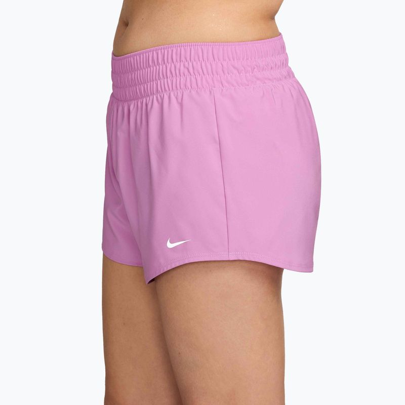 Moteriški šortai Nike One Dri-Fit 3" light magenta/white 3