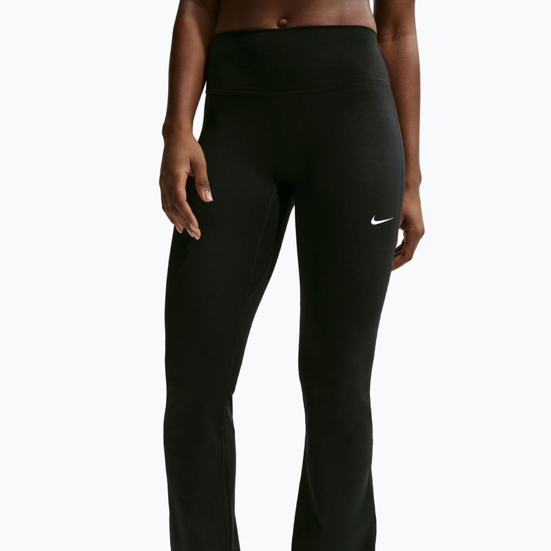 Moteriškos tamprės Nike One High Waisted Flared black/white 5