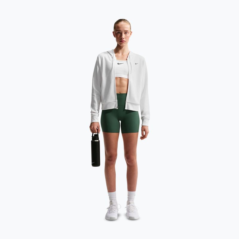 Moteriški šortai Nike Zenvy High Waisted Biker 5" fir/white 2
