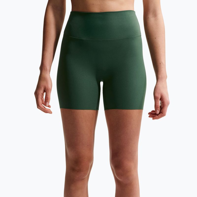 Moteriški šortai Nike Zenvy High Waisted Biker 5" fir/white 5