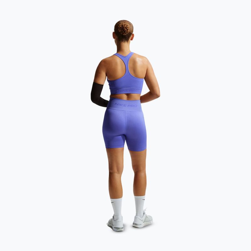 Moteriški šortai Nike Pro Seamless High-Waisted Biker 5" sapphire 3