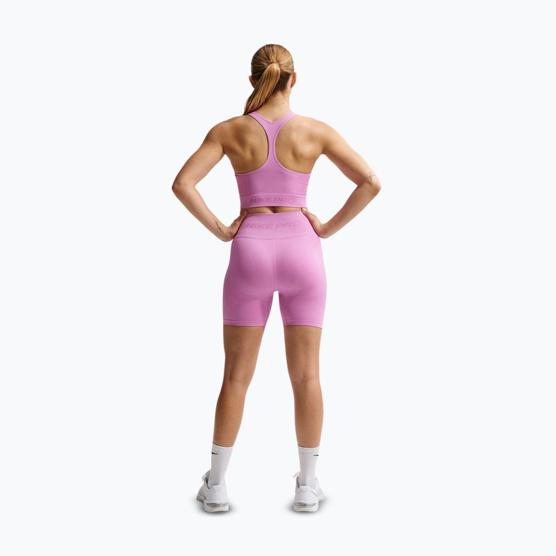 Treniruočių viršus Nike Pro Seamless Dri-Fit Cropped light magenta 3