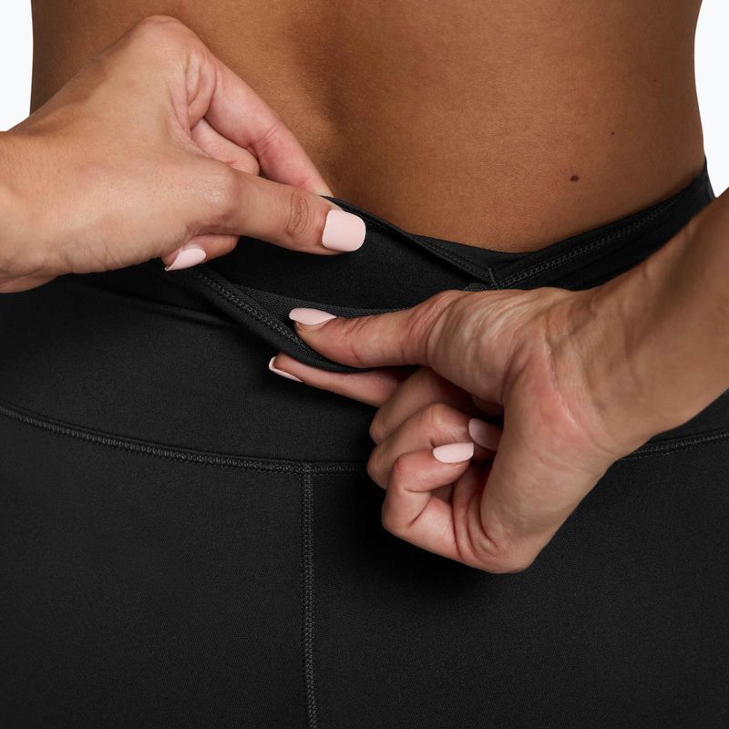 Moteriški šortai Nike One High-Waisted Biker 8" black/white 4