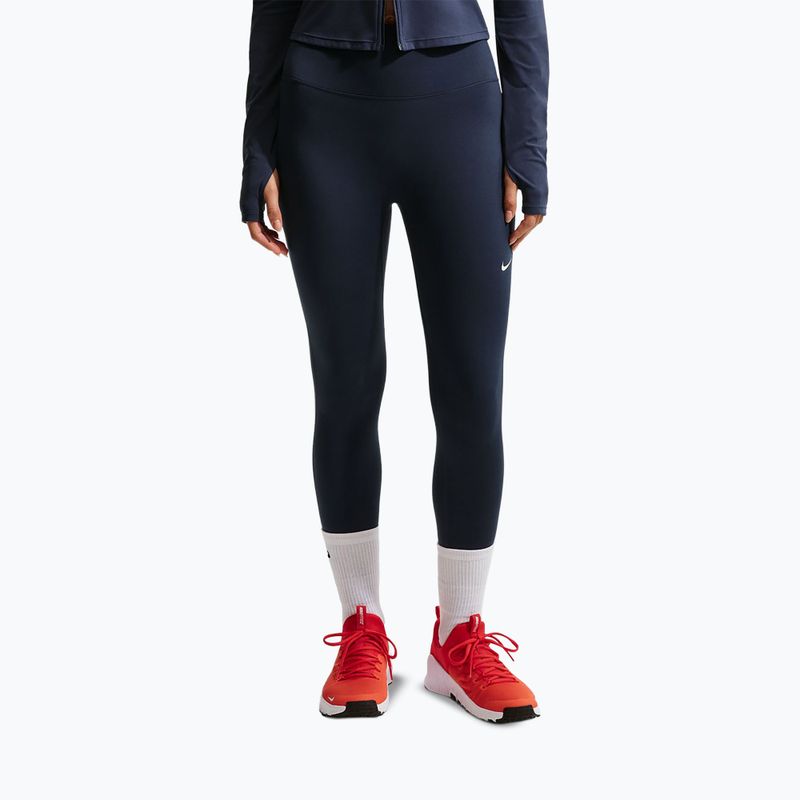 Moteriškos tamprės Nike One midnight navy/white