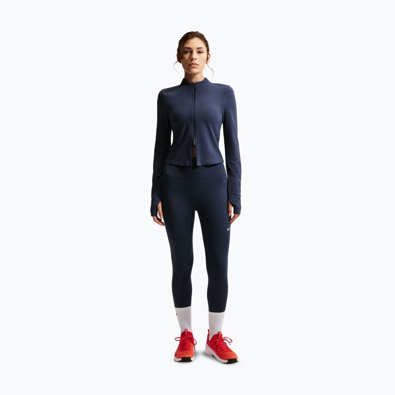 Moteriškos tamprės Nike One midnight navy/white 2