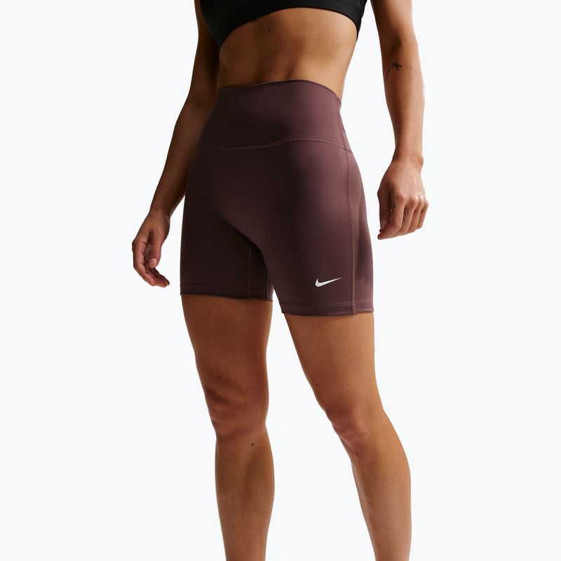 Moteriški šortai Nike One High-Waisted Biker 5" tattoo/white 4