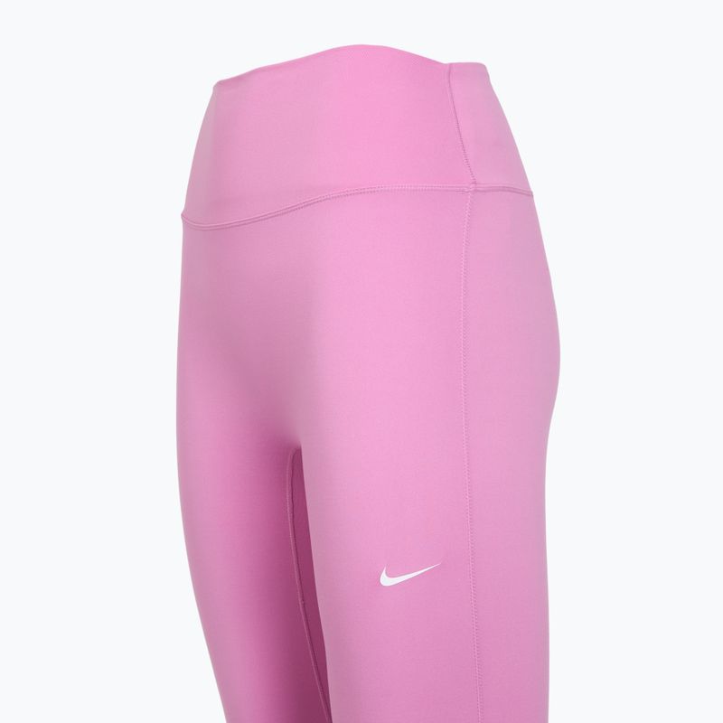 Moteriškos treniruočių tamprės Nike One High-Waisted 7/8 light magenta/white 3