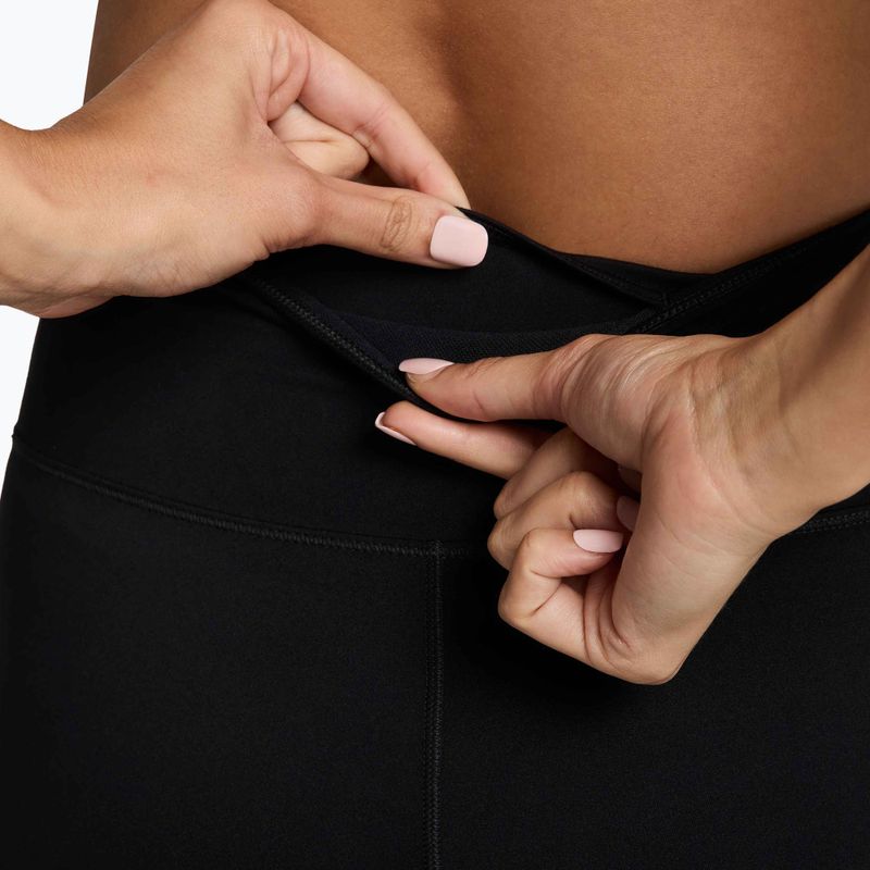 Moteriški šortai Nike One High-Waisted Biker 5" black/white 4