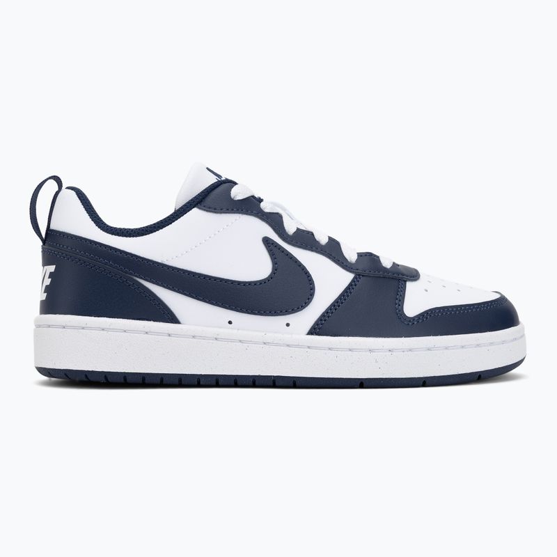 Vaikiški batai Nike Court Borough Low Next Bloom white/white/midnight navy 2