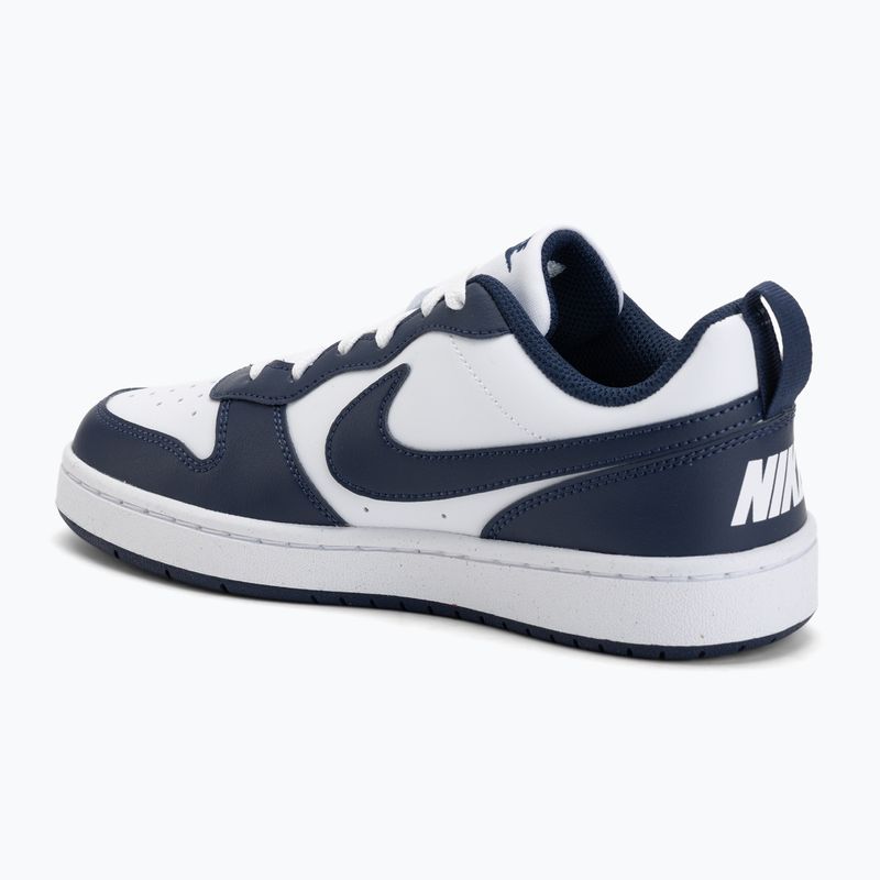 Vaikiški batai Nike Court Borough Low Next Bloom white/white/midnight navy 3