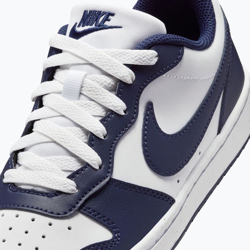 Vaikiški batai Nike Court Borough Low Next Bloom white/white/midnight navy 8