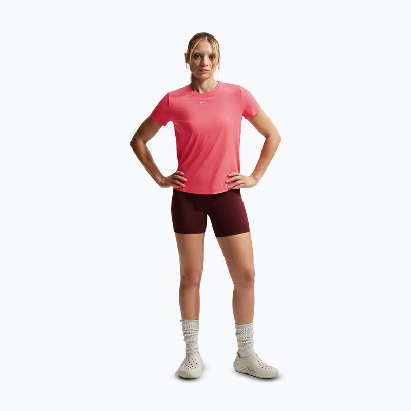 Moteriški marškinėliai Nike One Classic Dri-Fit sea coral/white 2