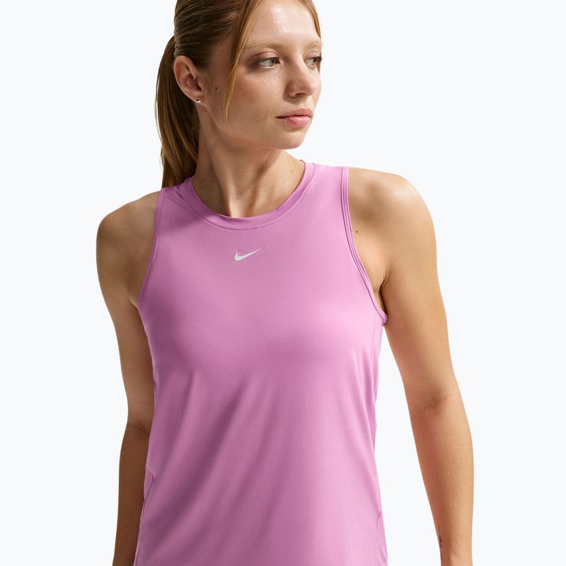 Moteriški treniruočių marškinėliai Nike One Classic Dri-Fit light magenta/white 5