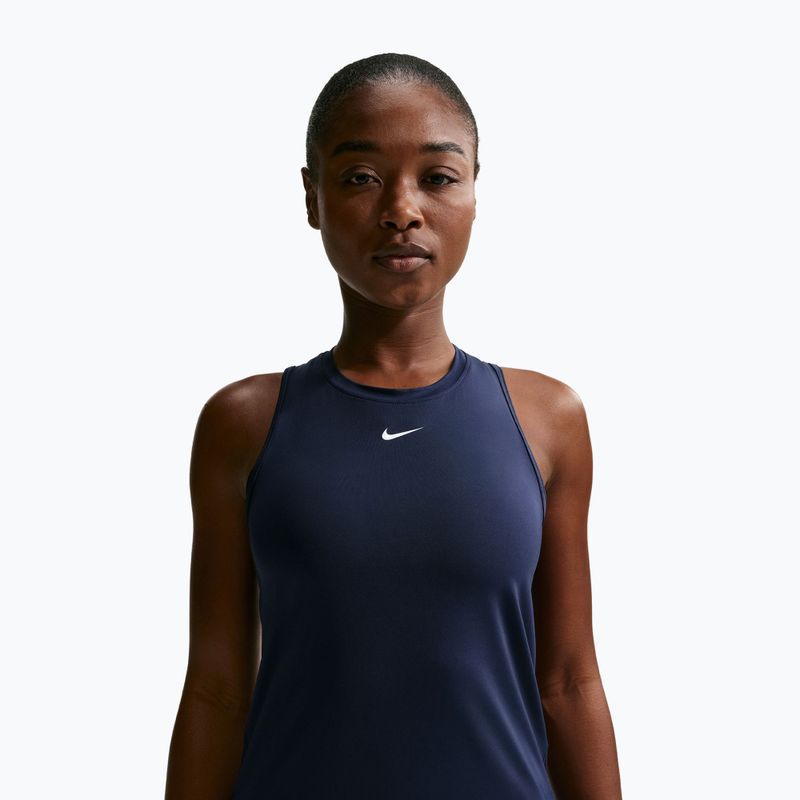 Moteriški treniruočių marškinėliai Nike One Classic Dri-Fit midnight navy/white 4