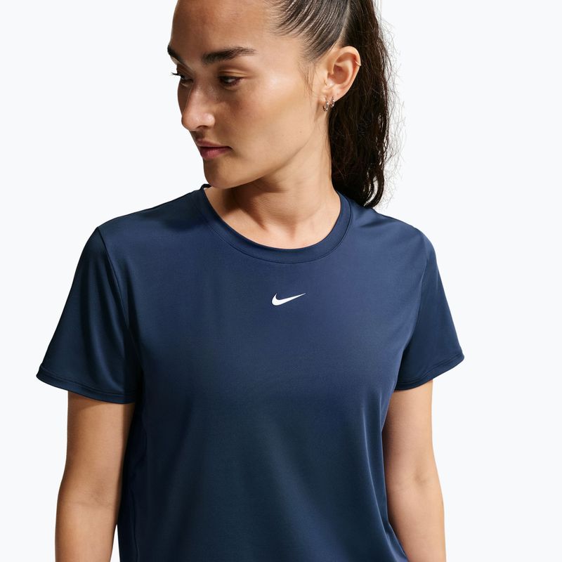 Moteriški treniruočių marškinėliai Nike One Classic midnight navy/white 4