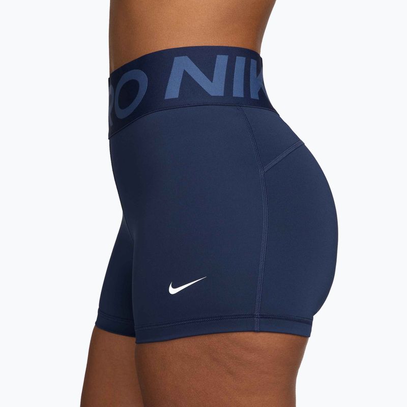 Moteriški šortai Nike Pro Sculpt High Waisted 3" Biker Midnight Navy/White 3