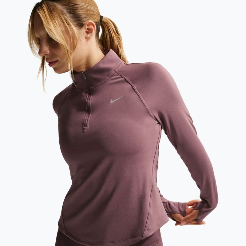 Moteriškas bėgimo džemperis Nike Tempo Swoosh Run Dri-Fit 1/4-Zip tattoo/white 4