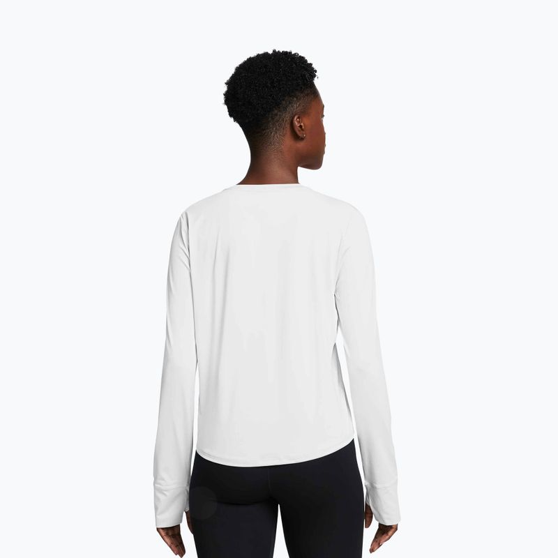 Treniruočių marškinėliai ilgomis rankovėmis Nike One Classic Dri-Fit white/black 2