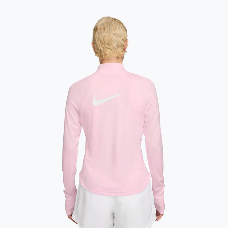 Moteriškas bėgimo džemperis Nike Tempo Swoosh Run Dri-Fit 1/4-Zip pink foam/white 2