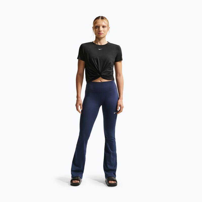 Moteriški marškinėliai Nike One Classic Twist Dri-Fit black/white 2