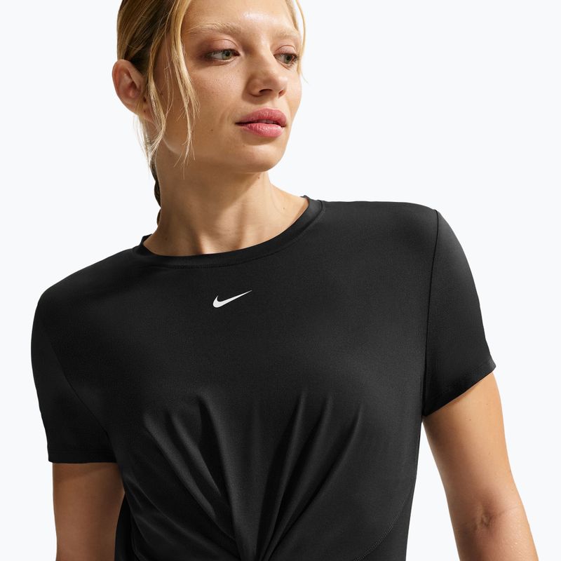Moteriški marškinėliai Nike One Classic Twist Dri-Fit black/white 5