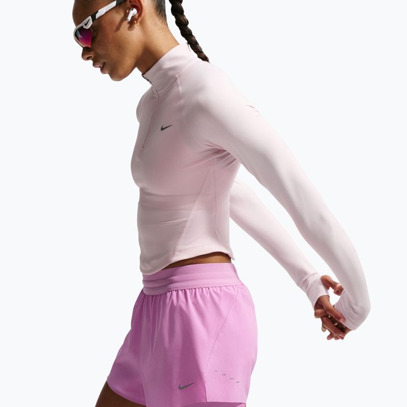 Moteriški bėgimo šortai Nike Swift Mid-Rise 2in1 light magenta/light magenta 5