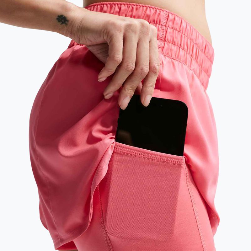 Moteriški bėgimo šortai Nike One Dri-FIT 2IN1 sea coral/white 7