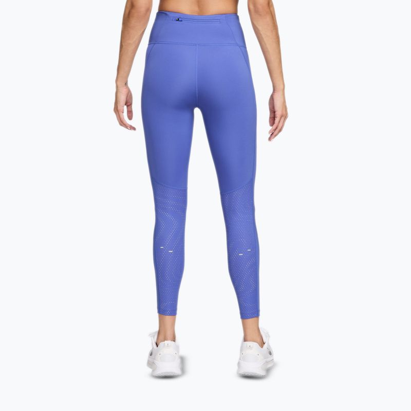 Moteriškos bėgimo tamprės Nike Tempo Flash High-Waisted 7/8 sapphire/white 2
