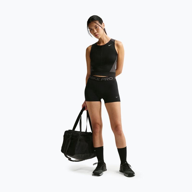 Moteriški treniruočių marškinėliai Nike Pro Dri-Fit black/anthracite/white 2