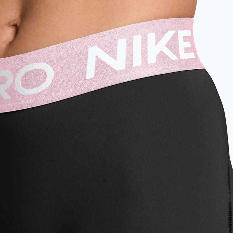 Moteriški šortai Nike Pro Mid-Rise Biker 3" black/pink foam/white 4